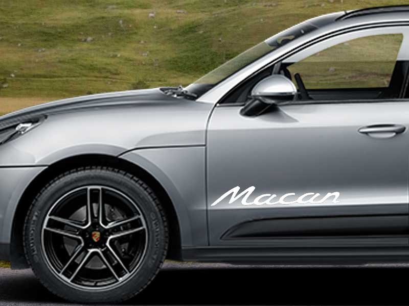 Porsche Macan 2x Door Stickers