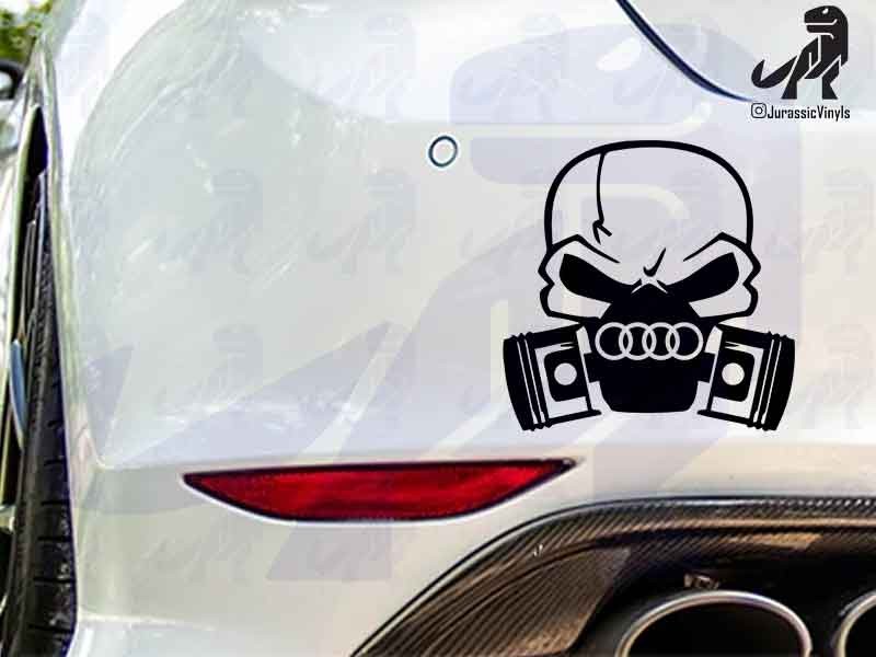 Skull and Pistons Audi