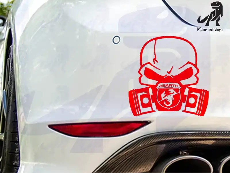 Skull and Pistons Abarth